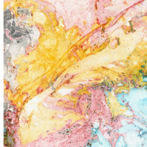 Marbled watercolor paper