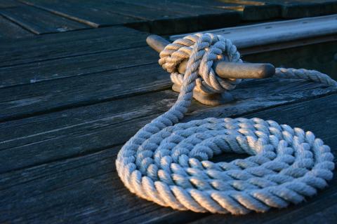 Dock with rope