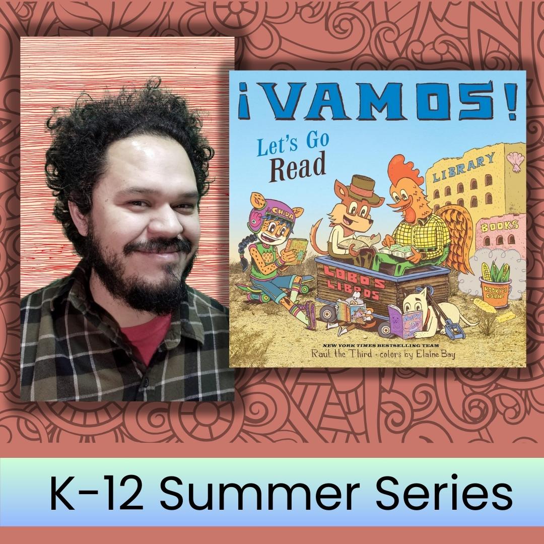 Man posing with cover of the book Vamos