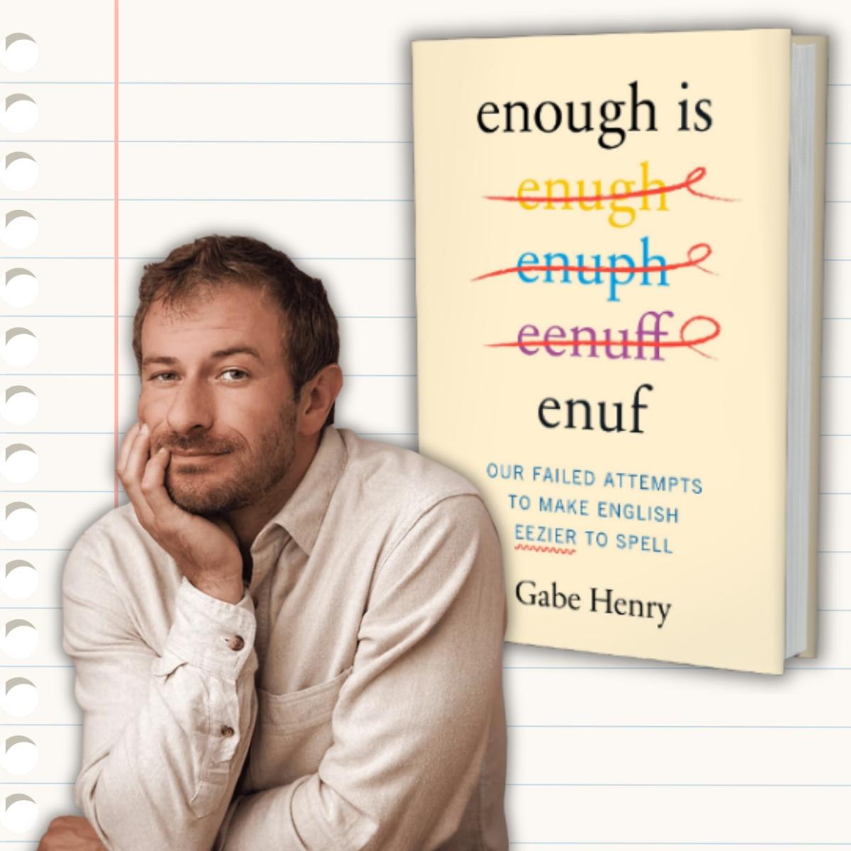 picture of man with the cover of the book Enough is Enuf